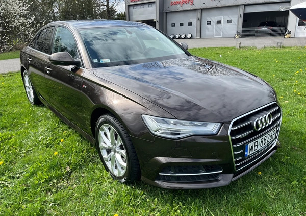 Audi A6 cena 124000 przebieg: 80000, rok produkcji 2017 z Młynary małe 154